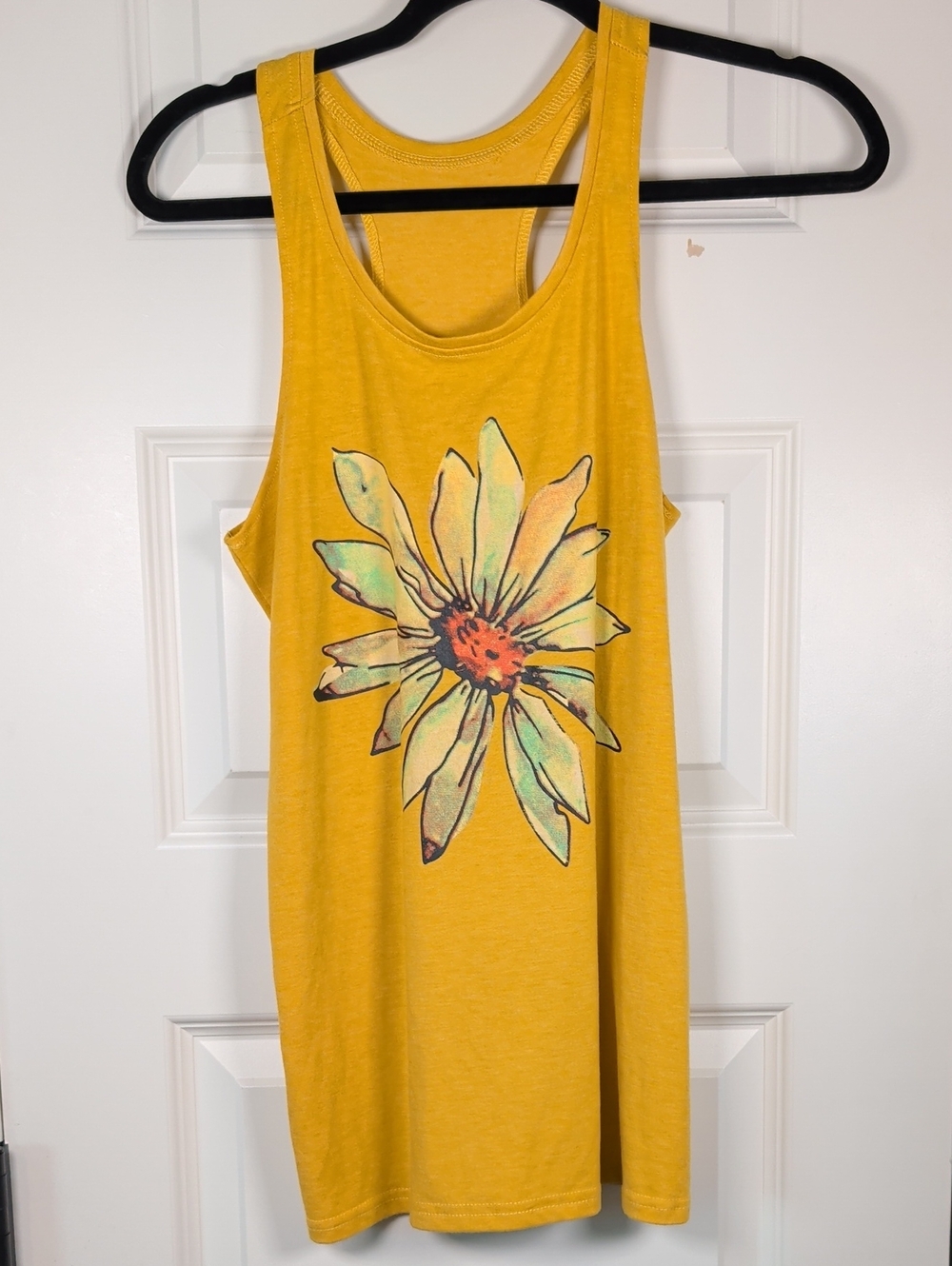 Yellow Racerback Tank with Tag - Picture 3 of 5